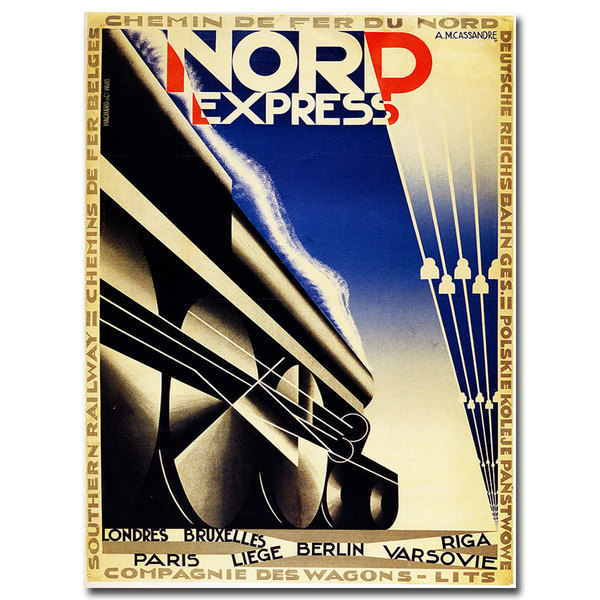 Trademark Fine Art 'Nord Express' Canvas Art, 18x24 V1099-C1824GG